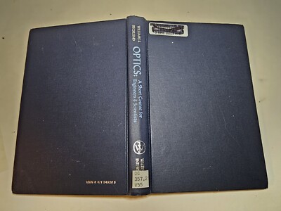 Optics Short Course - For Engineers and Scientists - Charles Williams - 1972 HC