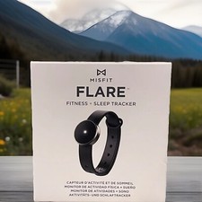 Misfit Flare Swimproof Fitness & Sleep Tracker with Sport Black Band New