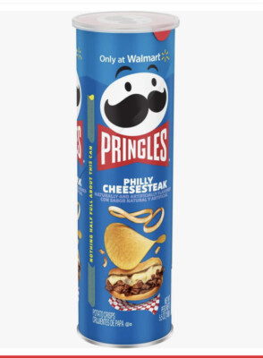 Rare Limited Edition Pringles Philly Cheesesteak Flavored Potato Chips 5.5 Oz