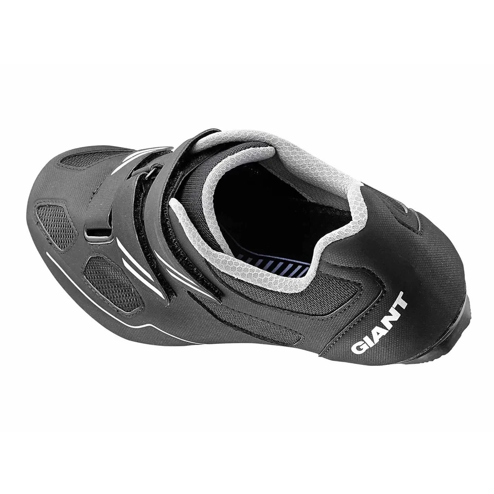 ZAPATOS DE BICICLETA DE CARRETERA GIANT BOLT PARA HOMBRE, NEGROS/PLATEADOS, EU:46, US: 13, 870000806/20363 Foto 2 de 2