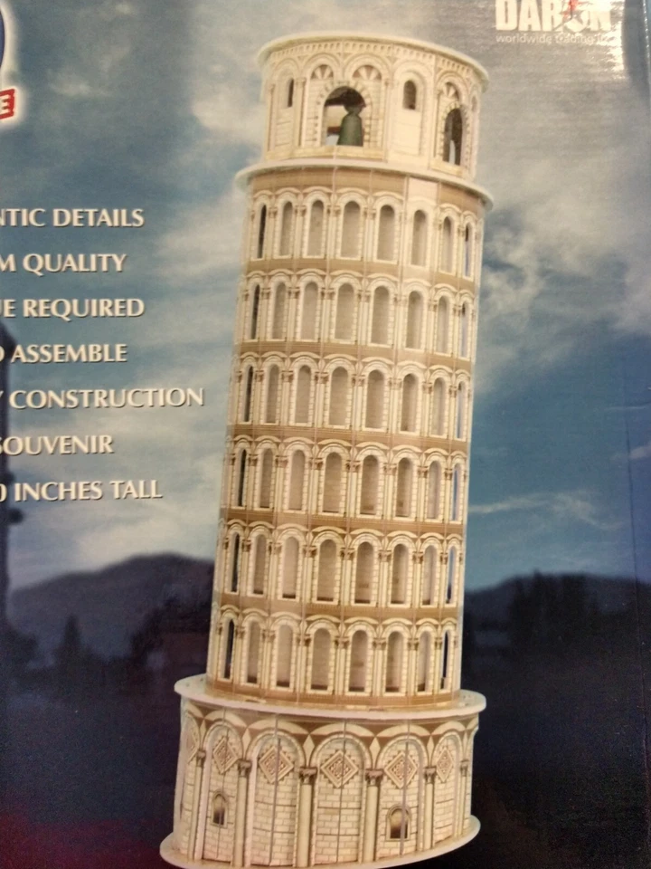 NEW! 3D Puzzle Tower Of Pisa 13 Pieces Daron Toys No. CF706H - Image 3 of 4