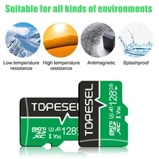 2PCS 128GB Micro SD Card TF Card 4K Recording Memory Card high Speed 90mb/S