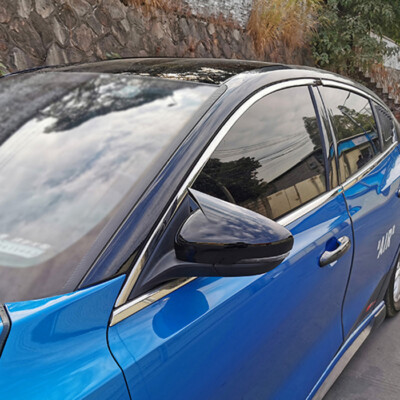 Spiegelkappen Für Ford Focus MK2 2005-2008 - Glänzend Schwarz ABS