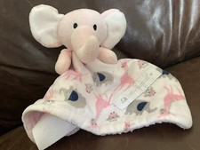 Petite L'amour Baby Pink White Gray Elephant Giraffe Owl Lovey Security Blanket