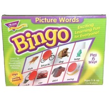Picture Words Bingo New In Box 5  Up 3 To 36 Players Educational Home School