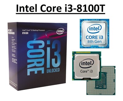 Intel Core i3-8100T SR3Y8 Quad Core Prozessor 3,1 GHz, Sockel LGA1151, 35W CPU