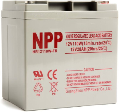 NPP HR12110W-FR 12V 660Watts 110Watt/ Cell Lead Acid Rechargeable Batttery