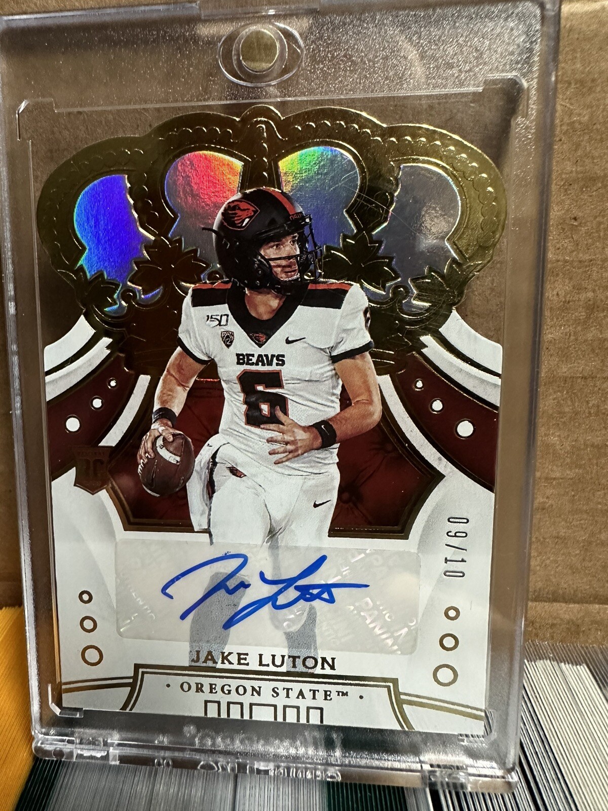 Jake Luton Panini Chronicles Draft Picks Crown Royale #91 Signature