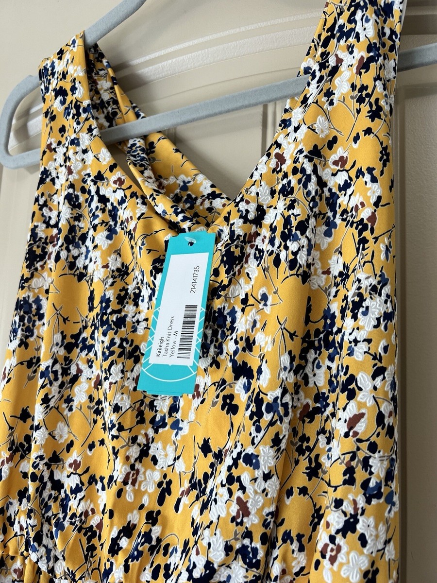 Kaileigh Stitch Fix Tasha Knit Sleeveless Dress Yellow Floral Size Medium NWT | eBay Kaileigh Stitch Fix Tasha Knit Sleeveless Dress Yellow Floral Size Medium NWT | eBay