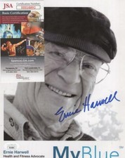 ERNIE HARWELL DETROIT TIGERS ANNOUNCER OVERSIZED SIGNED  PHOTO JSA HH10892