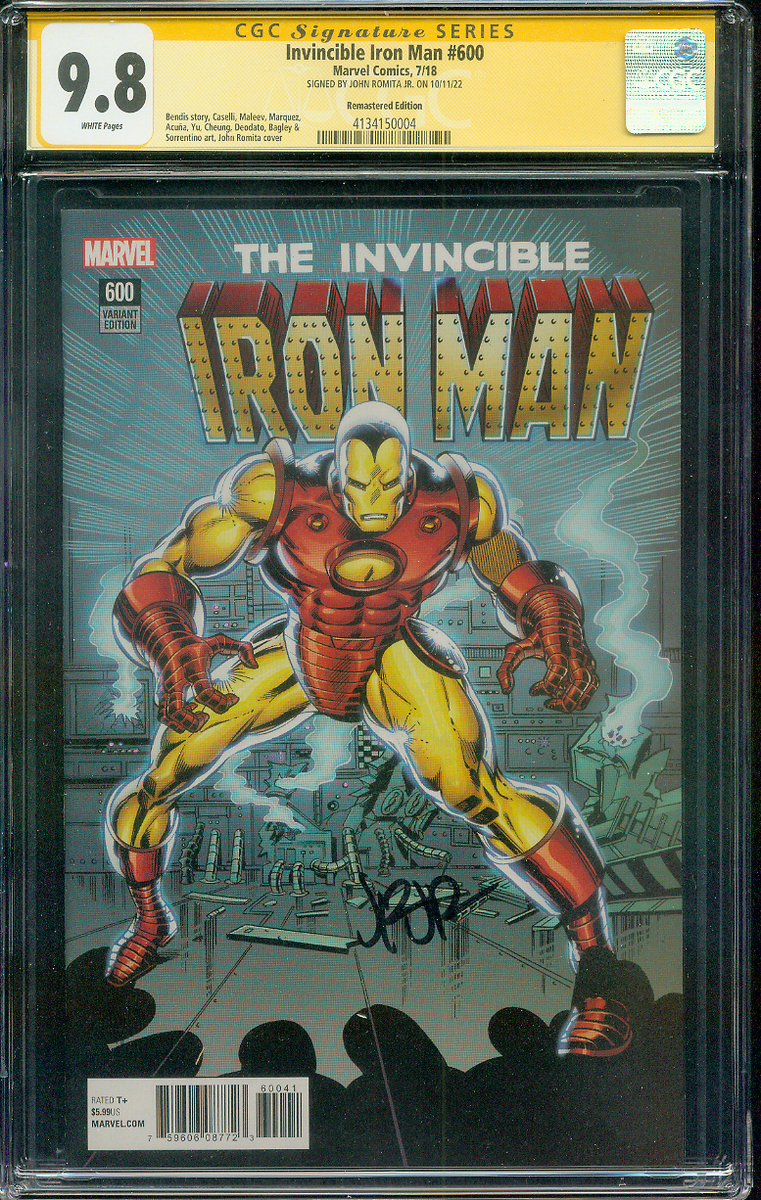 アメコミリーフ Invincible Iron Man 11 9.8 サイン入り 【公式通販】