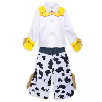 Disney Store Sz 4 Toy Story Jessie 2 pc Costume Cowgirl White shirt Cowboy pant