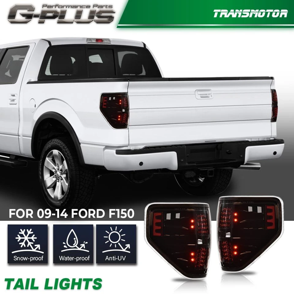 Faros con lentes de humo + par de luces de freno traseras LED aptos para Ford F150 2009-2014 Foto 2 de 4