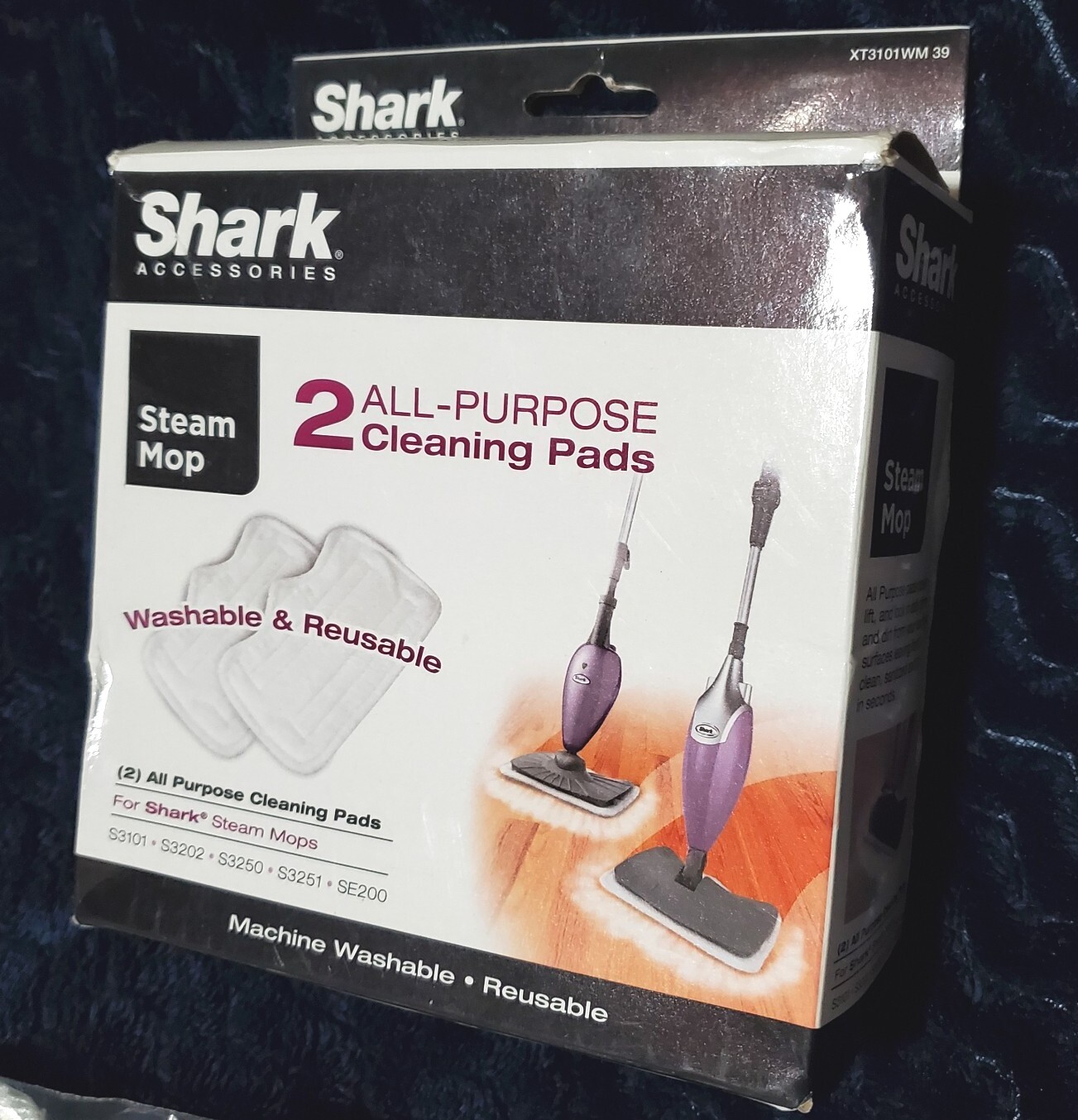 Shark Steam Mop XT3101WM with 39 Washable Reusable Pads 2-Pack-image