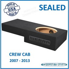 GMC SIERRA Crew Cab 2007-2013 Single Sub Box Subwoofer Enclosure