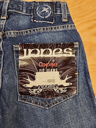 Innes Loose Fit Skater Blue Cotton Denim Jeans Mens 28 x 30 USA Made - Picture 9 of 9
