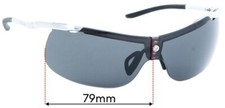 SFx Replacement Sunglass Lenses Fits Carrera C-alu3 - 69mm Wide