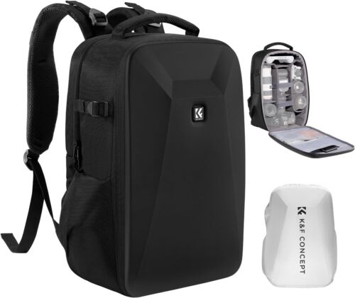 K&F Concept 22L Camera Backpack Hardshell DSLR Photography Camera Bag for sony - Picture 2 of 8