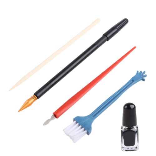 5Pcs Scratching Tools with Scratching Tool Dual-tip Scratch Pen Wood Stylus - Afbeelding 1 van 8