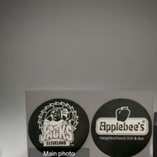 CLEVELAND LUMBER JACKS VINTAGE  APPLEBEE'S SPONSOR OFFICIAL HOCKEY PUCK  RARE
