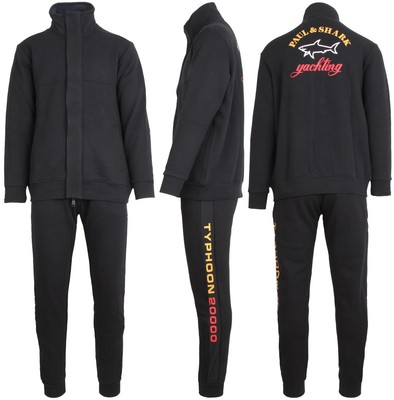 PAUL & SHARK YACHTING Herren Jogginganzug Trainingsanzug Black XL TYPHOON 20000