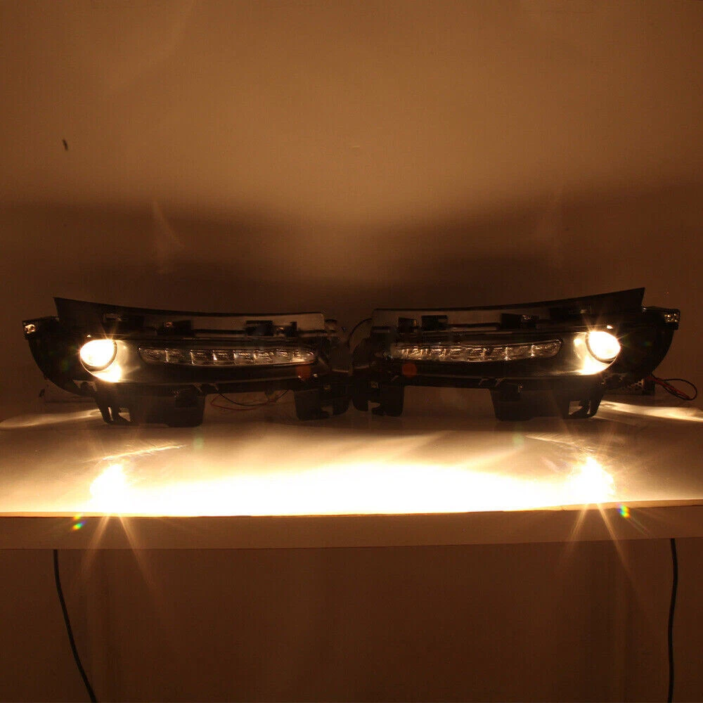 Pair For Jeep Grand Cherokee SRT8 2012-2016 LED DRL Daytime Running Fog Lights - product detail image 4