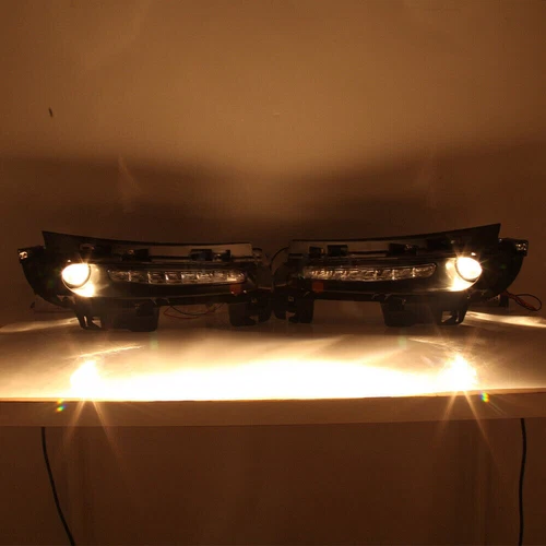 Pair For Jeep Grand Cherokee SRT8 2012-2016 LED DRL Daytime Running Fog Lights image 4