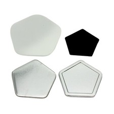 ChiButtons Rubber Magnet - Pentagon 58x60mm Magnet Fridge Button 100 sets 