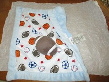 Carter  s Sports Football Basketball Soccer BaseBall Lovey Security Blanket 14  