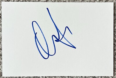 Omar Apollo Signed In Person 4x6 Index Card In Top Loader