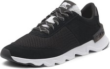 Sorel Women's Kinetic Lite Lace Sneakers Shoes Black White Size 9.5 US