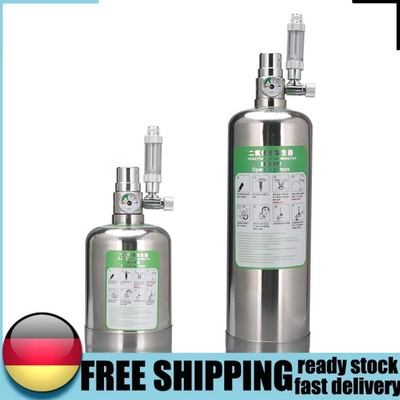 1L/2L CO2 Generator System Stainless Steel Aquatic Plant Fish Tank System Kit