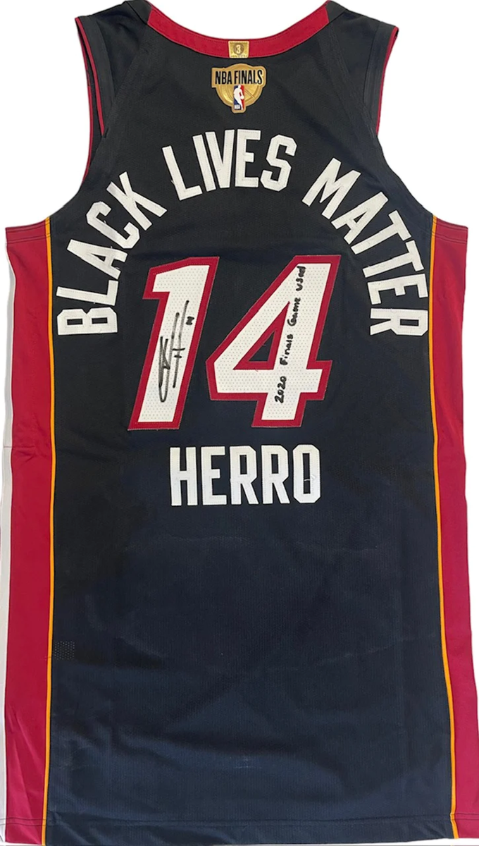 Tyler Herro Autographed 2020-21 Black Miami Heat NBA Finals Game