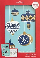 Hallmark - 2 Designs - 20 Of Each Design - 40 Christmas Cards