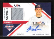2020 Panini USA Stars & Stripes Max Rajcic 18U National Team Jersey Auto #d /399