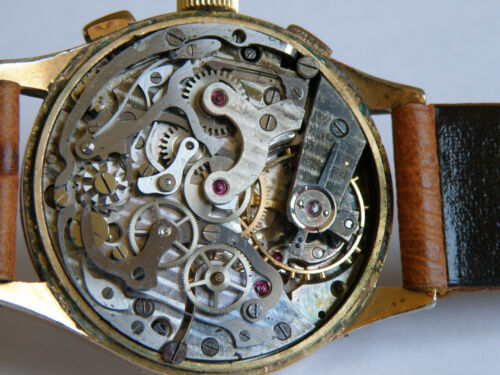VIBREL-CHRONO-SÄULENRAD-VALJOUX 22-BITONALES ZIFFERBLATT-MECHANISCH BEARBEITET - Bild 6 von 12