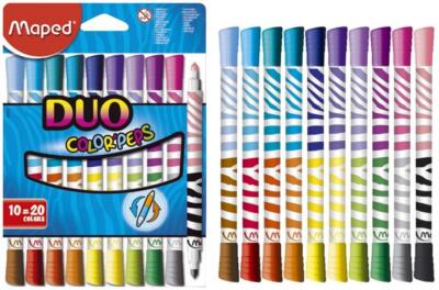 Maped Doppel-Fasermaler DUO COLORPEPS, 10er Kartonetui