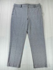 DKNY Ankle Pants Women's 10 Gray Black Zip Business Pants #3576
