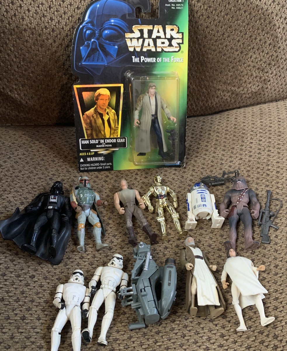 Vintage 90's Star Wars Action Figures lot Kenner 11 Figures | eBay
