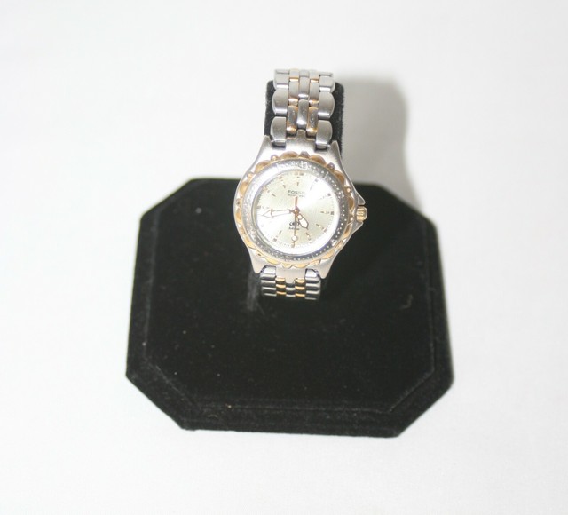 Fossil Blue Am 3118 Womens Two Tone 50 