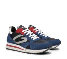 Alberto Guardiani Sneaker WEN 220001 Wildleder und Stoff blau-weiß SALE