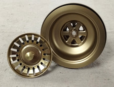 Signature Hardware 3-1/2" Kitchen Sink Basket Strainer Matte Gold Finish