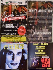 JANE'S ADDICTION BLONDE REDHEAD ISRAEL FLYERx2 Perry Farrell Porno For Pyros