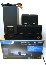 RCA DVD Home Theater System RTD316W w/HDMI Digital output - 5 Speakers,Subwoofer
