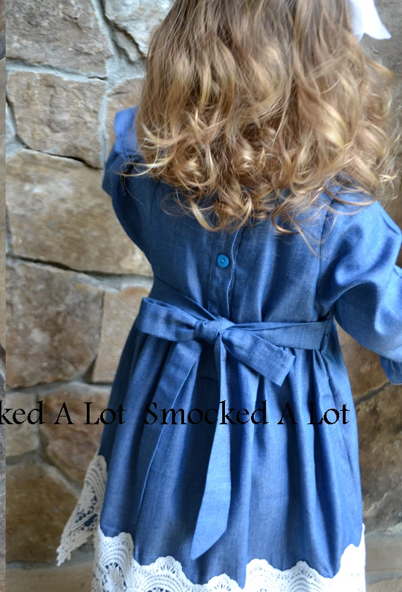 Monogrammed smocked dress cheap