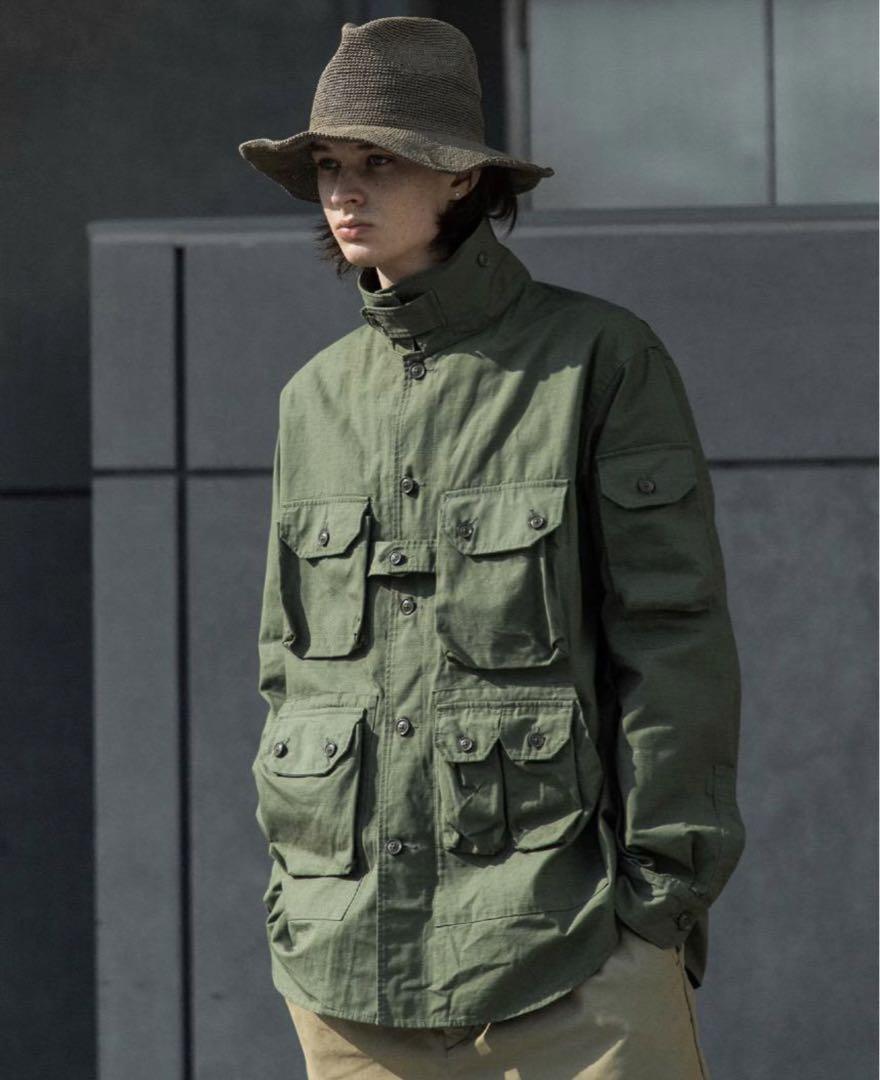 ENGINEERED GARMENTS Explorer Shirt Jacket Military Men's ENGINEERED GARMENTS Explorer Shirt Jacket Military Men's