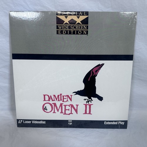 DAMIEN "OMEN II" OMEN 2 laserdisc LD Widescreen CULT HORROR SEALED - Picture 2 of 15