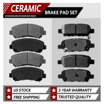 Front & Rear Ceramic Brake Pads For 2008 - 2012 Nissan X-Trail