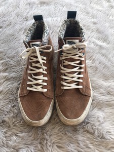 fur vans tan