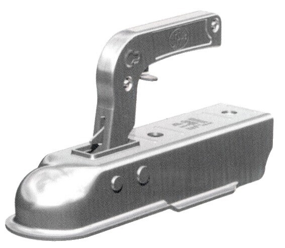 GANCIO TRAINO QUADRO 50 MM MAX 750 KG ACCESSORI CARRELLO BARCA NAUTICA